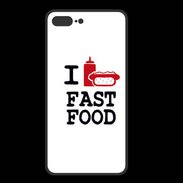 Coque  Iphone 8 Plus PREMIUM I love Fast Food