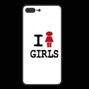 Coque  Iphone 8 Plus PREMIUM I love Girl