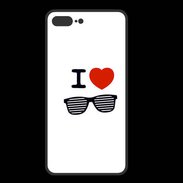 Coque  Iphone 8 Plus PREMIUM I love Lunette Fun