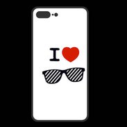 Coque  Iphone 8 Plus PREMIUM I love Lunette Fun 3