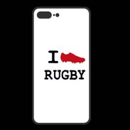 Coque  Iphone 8 Plus PREMIUM I love Rugby