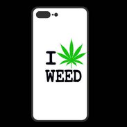 Coque  Iphone 8 Plus PREMIUM I love Weed