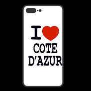 Coque  Iphone 8 Plus PREMIUM I love Cote d'Azur