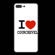 Coque  Iphone 8 Plus PREMIUM I love Courchevel
