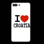 Coque  Iphone 8 Plus PREMIUM I love Croatia