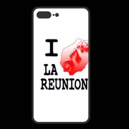 Coque  Iphone 8 Plus PREMIUM I love La Réunion 2