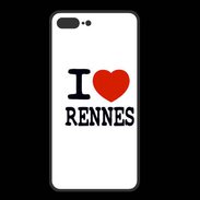 Coque  Iphone 8 Plus PREMIUM I love Rennes