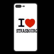 Coque  Iphone 8 Plus PREMIUM I love Strasbourg