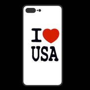 Coque  Iphone 8 Plus PREMIUM I love USA