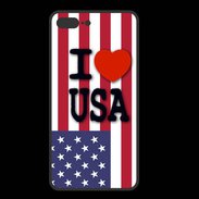 Coque  Iphone 8 Plus PREMIUM I love USA 3