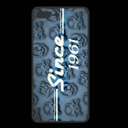 Coque  Iphone 8 Plus PREMIUM Since crane bleu 1961