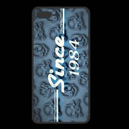 Coque  Iphone 8 Plus PREMIUM Since crane bleu 1984