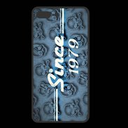 Coque  Iphone 8 Plus PREMIUM Since crane bleu 1979