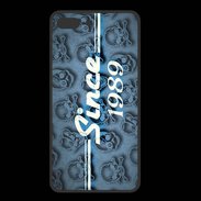Coque  Iphone 8 Plus PREMIUM Since crane bleu 1989