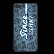 Coque  Iphone 8 Plus PREMIUM Since crane bleu 2000