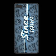 Coque  Iphone 8 Plus PREMIUM Since crane bleu 1998