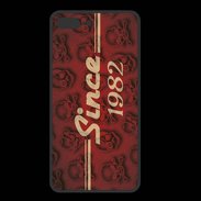 Coque  Iphone 8 Plus PREMIUM Since crane rouge 1982