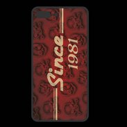 Coque  Iphone 8 Plus PREMIUM Since crane rouge 1981