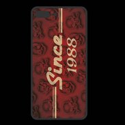Coque  Iphone 8 Plus PREMIUM Since crane rouge 1988