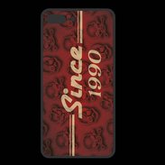 Coque  Iphone 8 Plus PREMIUM Since crane rouge 1990