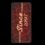 Coque  Iphone 8 Plus PREMIUM Since crane rouge 1997