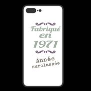 Coque  Iphone 8 Plus PREMIUM Fabriqué en 1971 ZG
