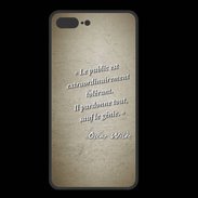 Coque  Iphone 8 Plus PREMIUM Public génie Sepia Citation Oscar Wilde