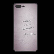 Coque  Iphone 8 Plus PREMIUM Aimer Rose Citation Oscar Wilde