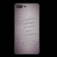 Coque  Iphone 8 Plus PREMIUM Expérience Violet Citation Oscar Wilde