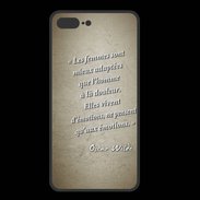 Coque  Iphone 8 Plus PREMIUM Femmes émotions Sepia Citation Oscar Wilde