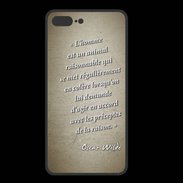 Coque  Iphone 8 Plus PREMIUM Homme animal Sepia Citation Oscar Wilde