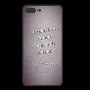 Coque  Iphone 8 Plus PREMIUM Brave Violet Citation Oscar Wilde