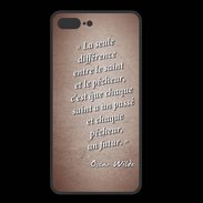 Coque  Iphone 8 Plus PREMIUM Saint pêcheur Rouge Citation Oscar Wilde