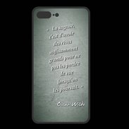 Coque  Iphone 8 Plus PREMIUM Sagesse rêves Vert Citation Oscar Wilde