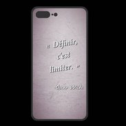 Coque  Iphone 8 Plus PREMIUM Définir Rose Citation Oscar Wilde