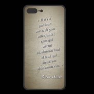 Coque  Iphone 8 Plus PREMIUM Gens attrayants Sepia Citation Oscar Wilde