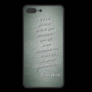 Coque  Iphone 8 Plus PREMIUM Gens attrayants Vert Citation Oscar Wilde