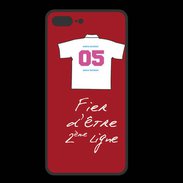 Coque  Iphone 8 Plus PREMIUM Deuxième ligne D Bonus offensif Rouge