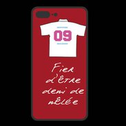 Coque  Iphone 8 Plus PREMIUM Demi de mêlée Bonus offensif-défensif Rouge