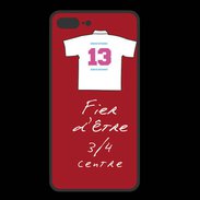 Coque  Iphone 8 Plus PREMIUM 3/4 centre D Bonus offensif-défensif Rouge