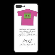 Coque  Iphone 8 Plus PREMIUM Moi je l'ai épousé Bonus offensif-défensif Blanc