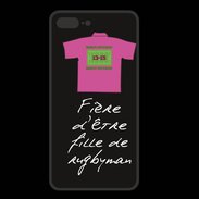 Coque  Iphone 8 Plus PREMIUM Fille de rugbyman Bonus offensif-défensif Noir