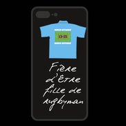Coque  Iphone 8 Plus PREMIUM Fille de rugbyman Bonus offensif-défensif Noir 2
