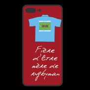 Coque  Iphone 8 Plus PREMIUM Mère de rugbyman Bonus offensif-défensif Rouge 2
