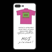 Coque  Iphone 8 Plus PREMIUM Moi je l'ai élevé Bonus offensif-défensif Blanc