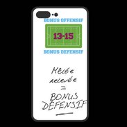 Coque  Iphone 8 Plus PREMIUM Mêlée relevée Bonus offensif-défensif Blanc