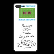 Coque  Iphone 8 Plus PREMIUM Plaquage Bonus offensif-défensif Blanc