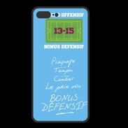 Coque  Iphone 8 Plus PREMIUM Plaquage Bonus offensif-défensif Bleu