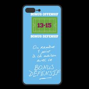 Coque  Iphone 8 Plus PREMIUM 1 point bonus offensif-défensif Bleu