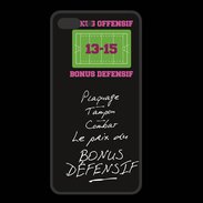 Coque  Iphone 8 Plus PREMIUM Plaquage Bonus offensif-défensif Noir